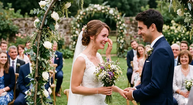 Outdoor wedding ceremony