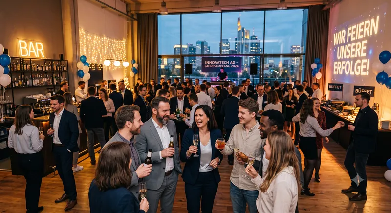 Team photo at a company event